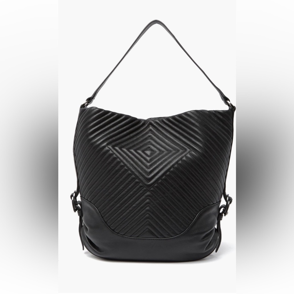 Vince Camuto Black Hobo Leather Bag
